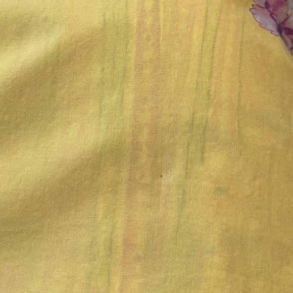 Etro Yellow Floral Paisley Printed Cotton Button Down Shirt - Picture 5 of 6